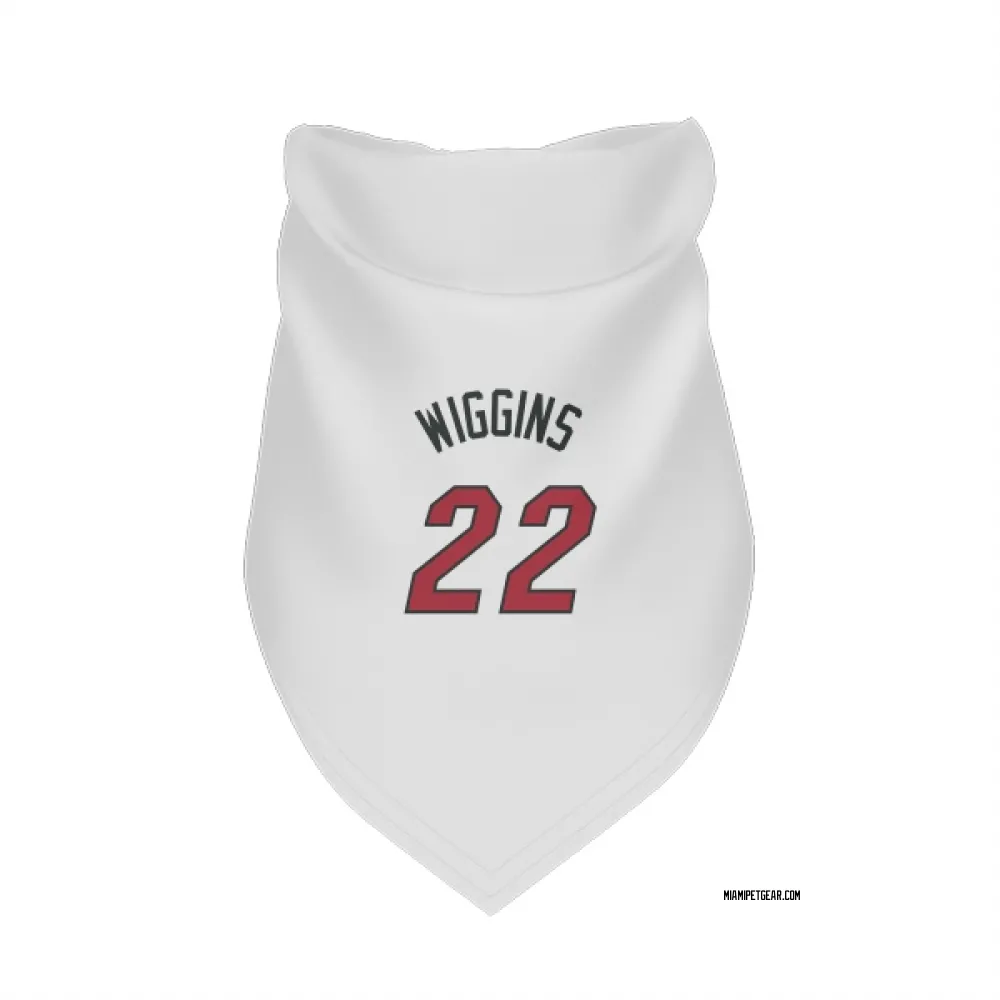 Miami Heat Andrew Wiggins White Pet Bandana for Dog & Cat