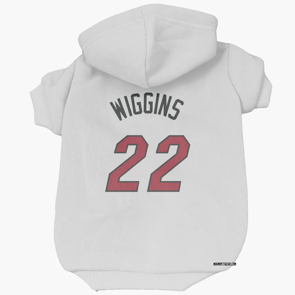Miami Heat Andrew Wiggins White Pet Hoodie for Dog & Cat