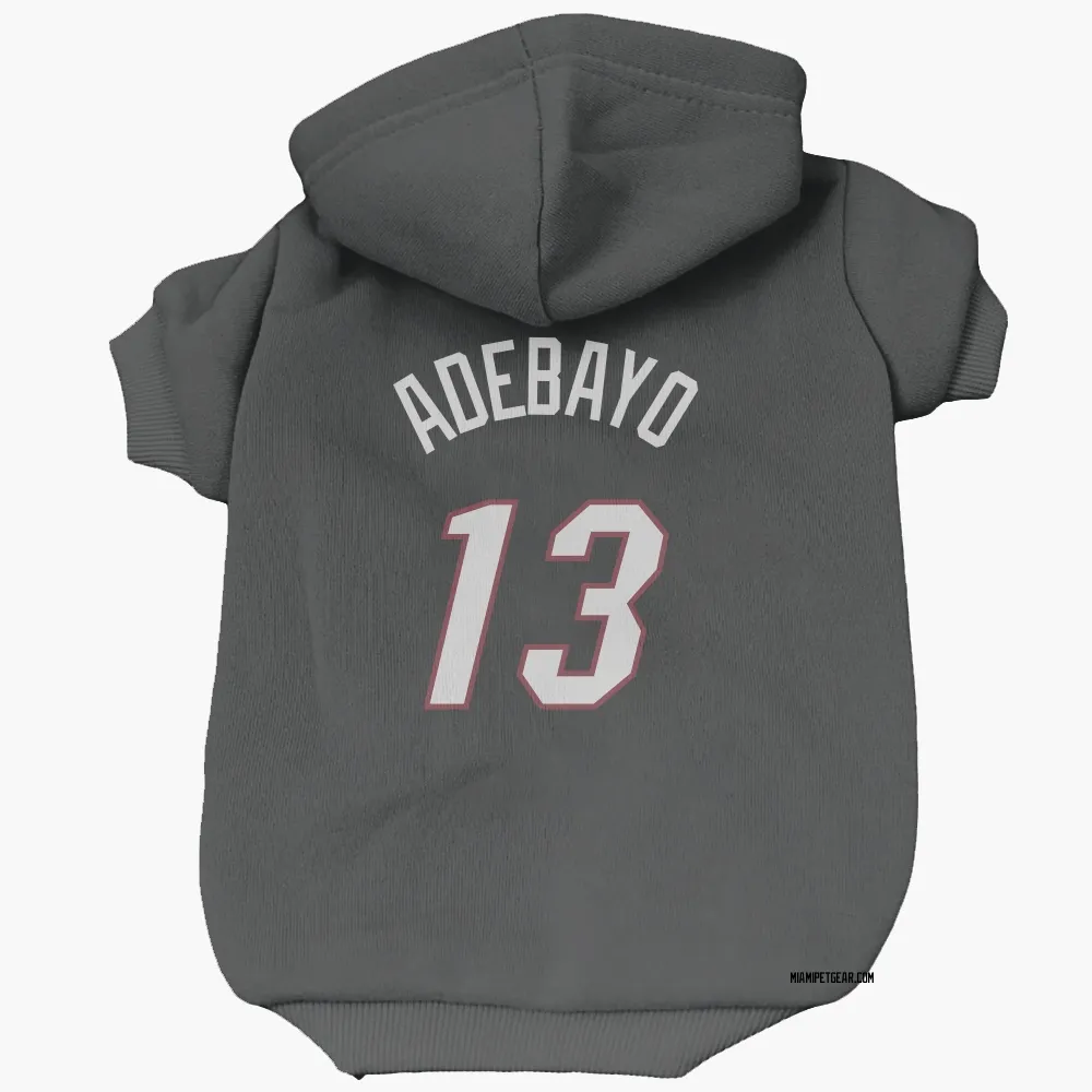 Miami Heat Bam Adebayo Black Pet Hoodie for Dog & Cat