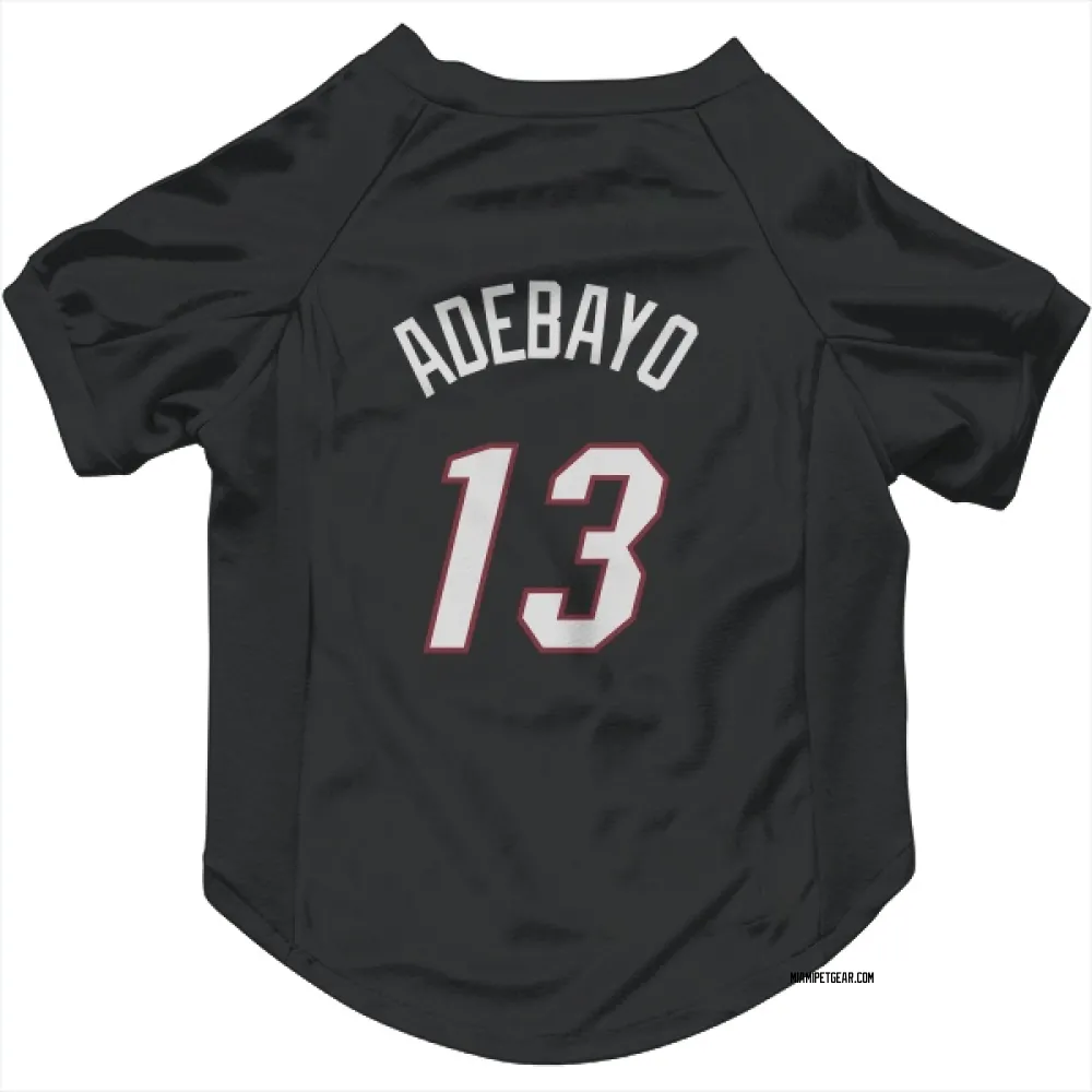 Miami Heat Bam Adebayo Black Pet Jersey for Dog & Cat