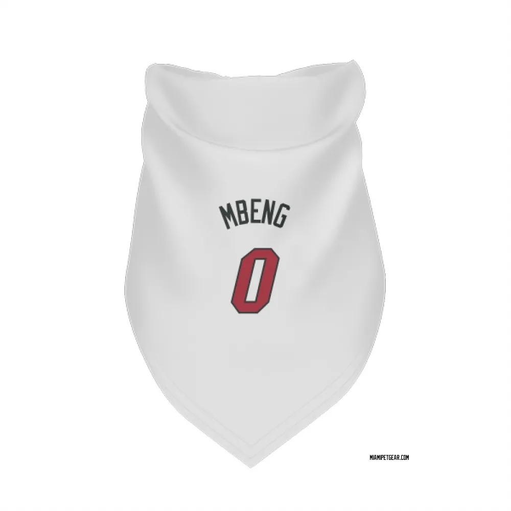 Miami Heat Bez Mbeng White Pet Bandana for Dog & Cat