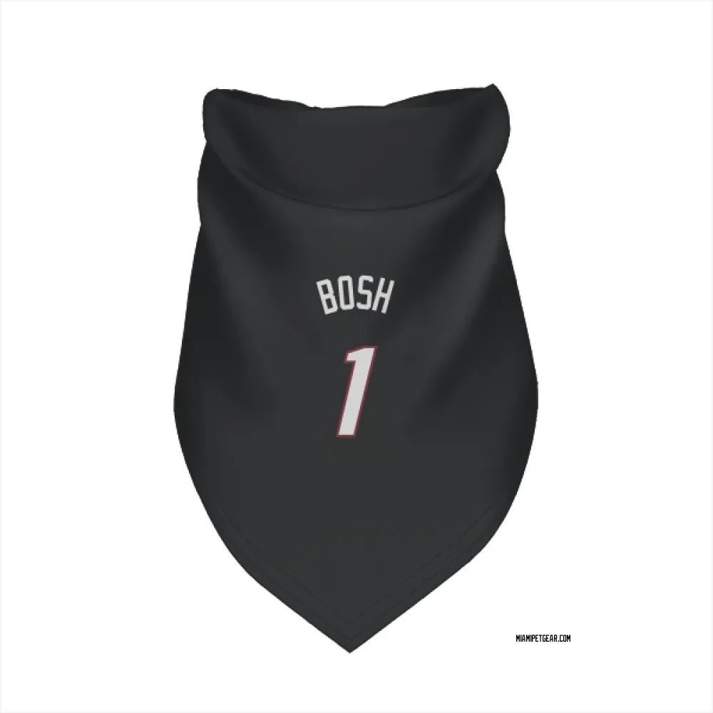 Miami Heat Chris Bosh Black Pet Bandana for Dog & Cat
