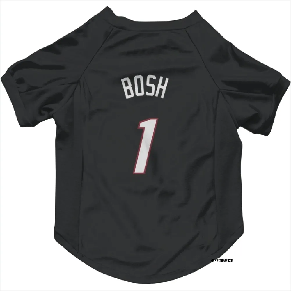 Miami Heat Chris Bosh Black Pet Jersey for Dog & Cat