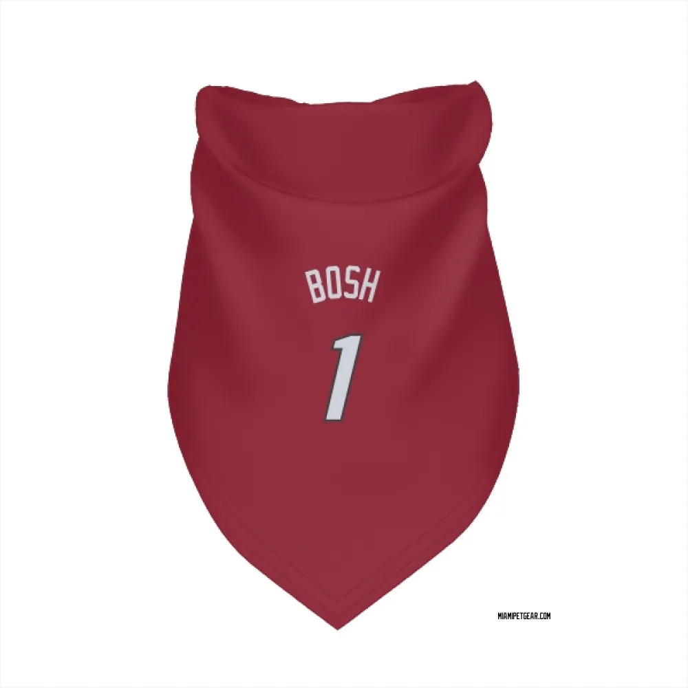 Miami Heat Chris Bosh Red Pet Bandana for Dog & Cat
