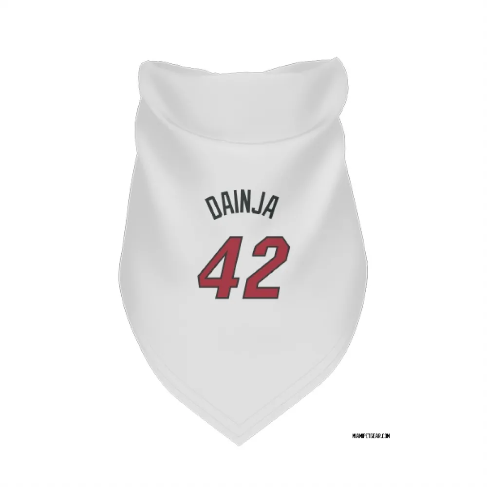 Miami Heat Dain Dainja White Pet Bandana for Dog & Cat