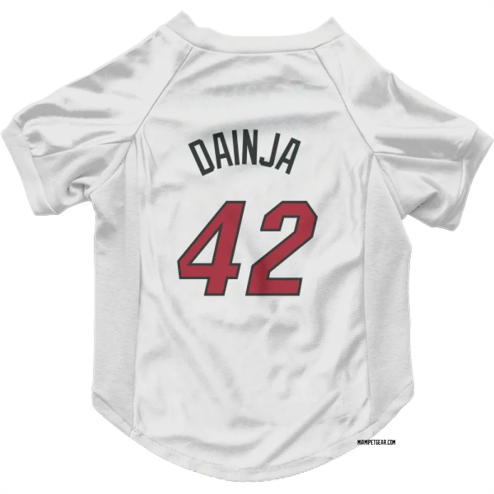 Miami Heat Dain Dainja White Pet Jersey for Dog & Cat