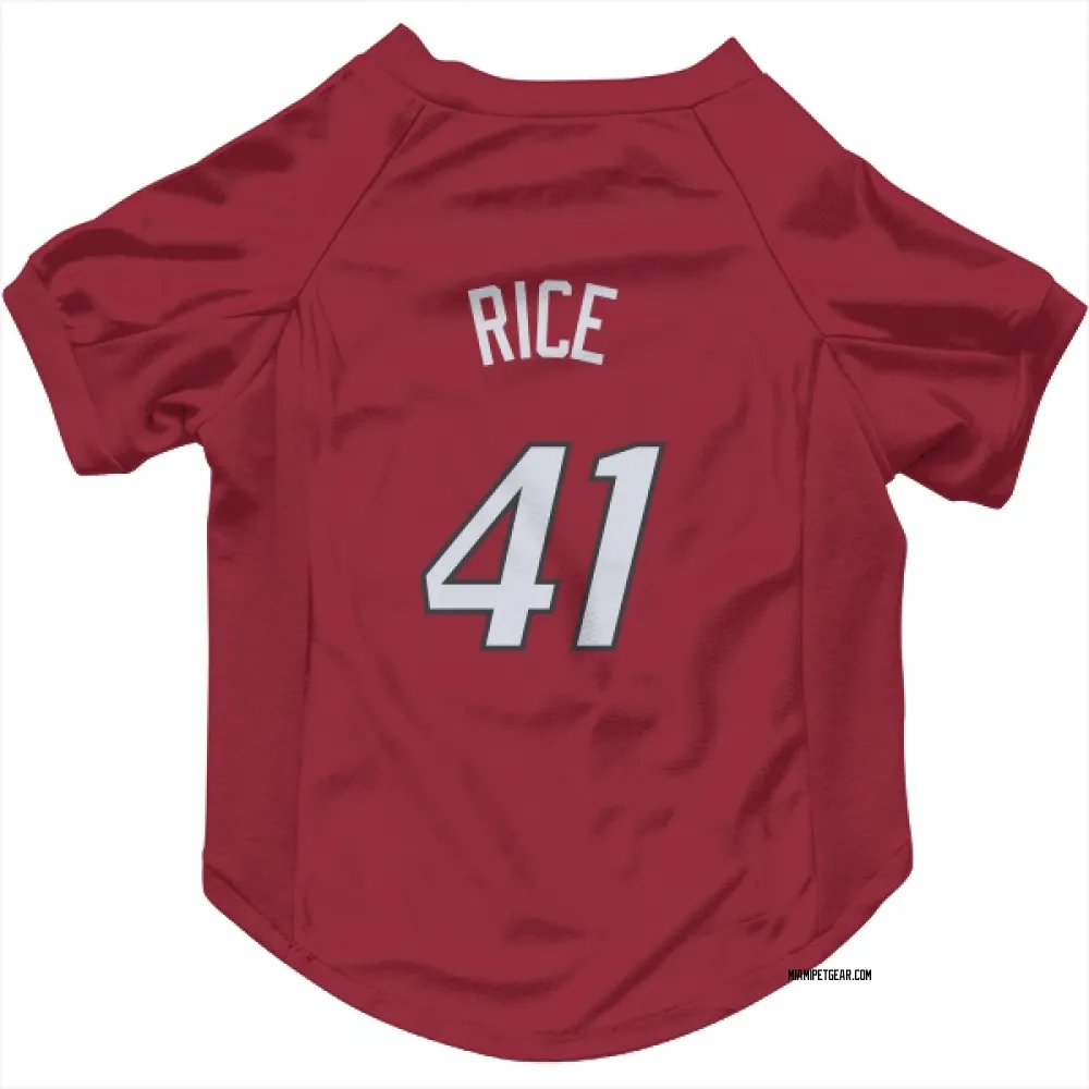 Miami Heat Glen Rice Red Pet Jersey for Dog & Cat