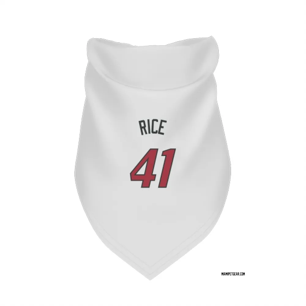 Miami Heat Glen Rice White Pet Bandana for Dog & Cat