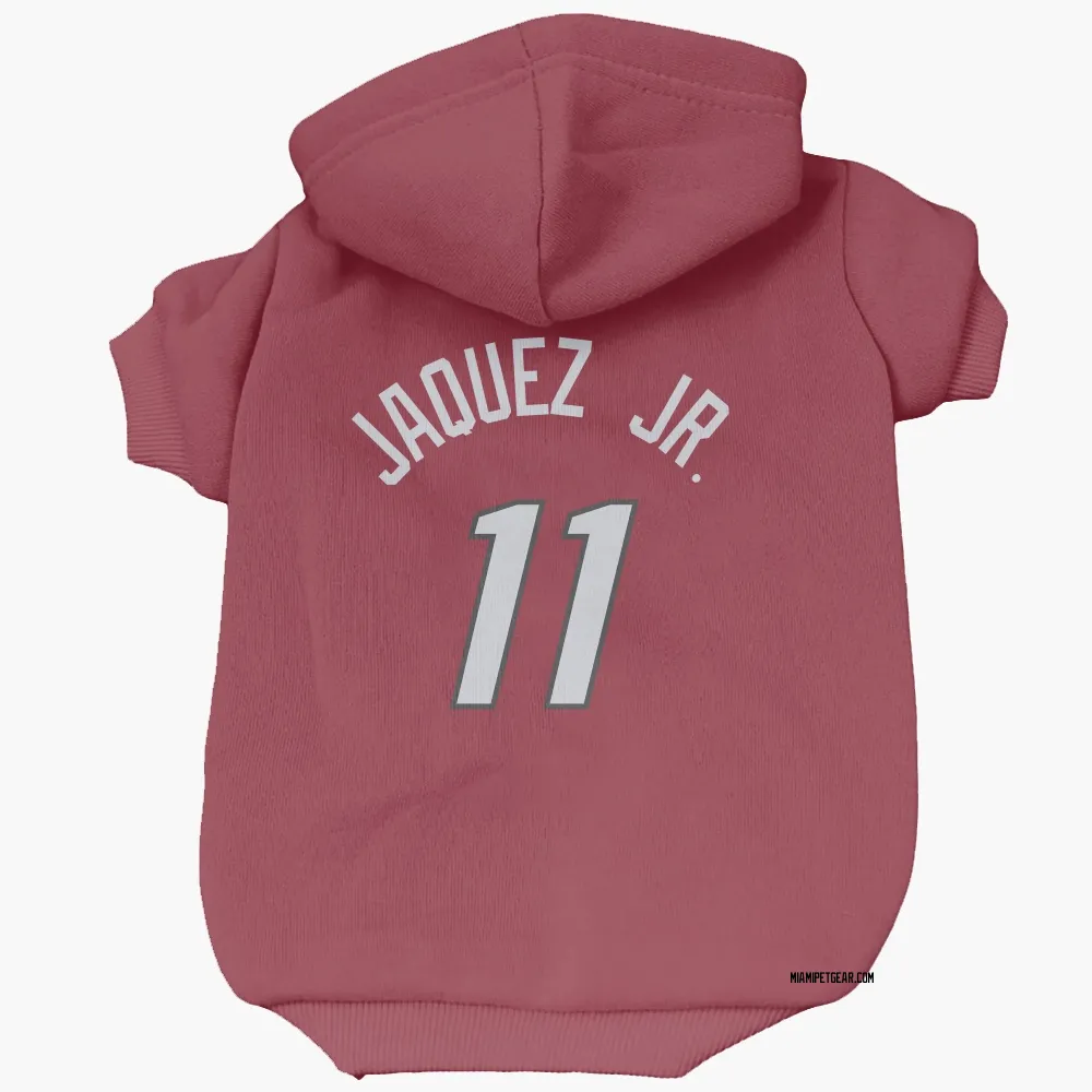 Miami Heat Jaime Jaquez Jr. Red Pet Hoodie for Dog & Cat