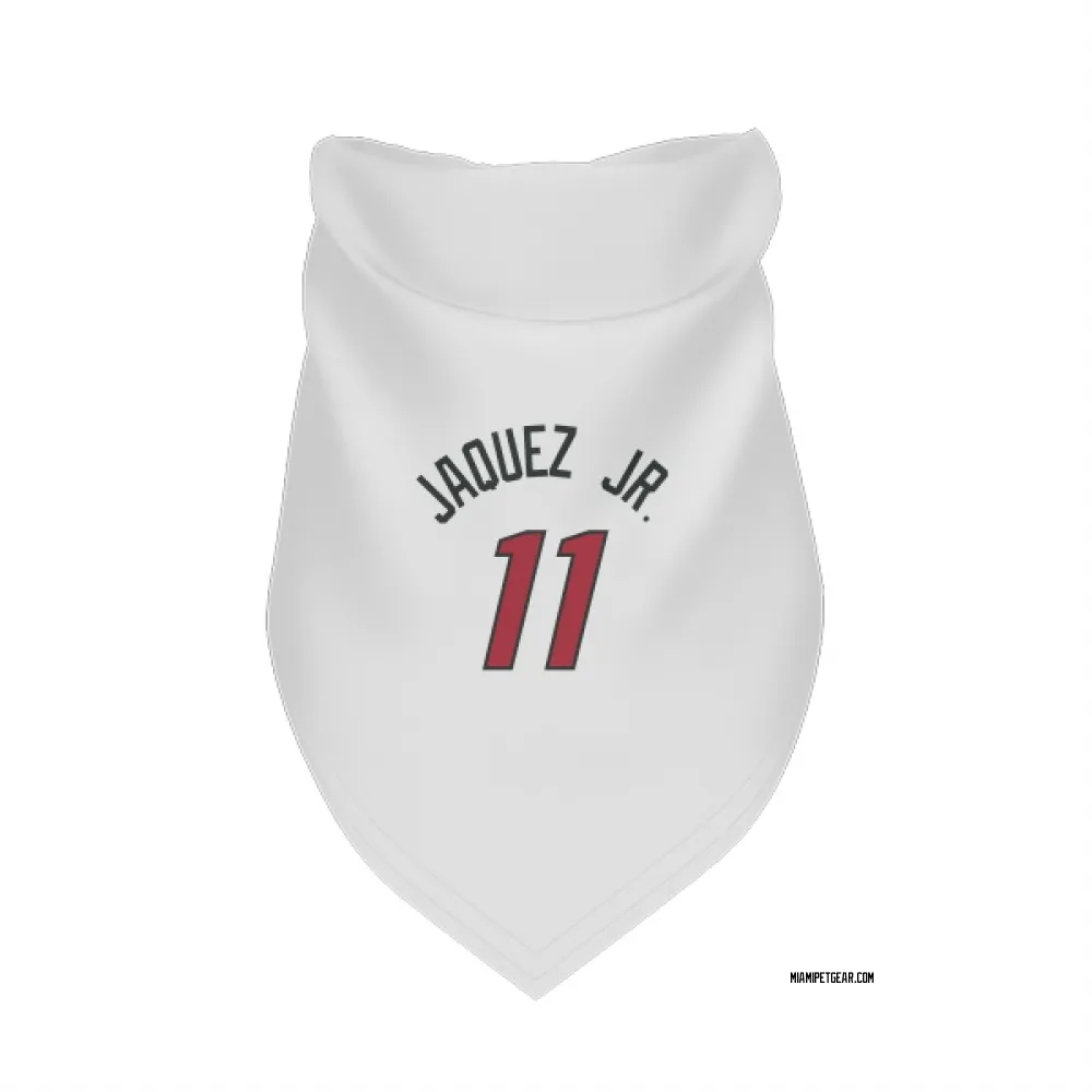 Miami Heat Jaime Jaquez Jr. White Pet Bandana for Dog & Cat