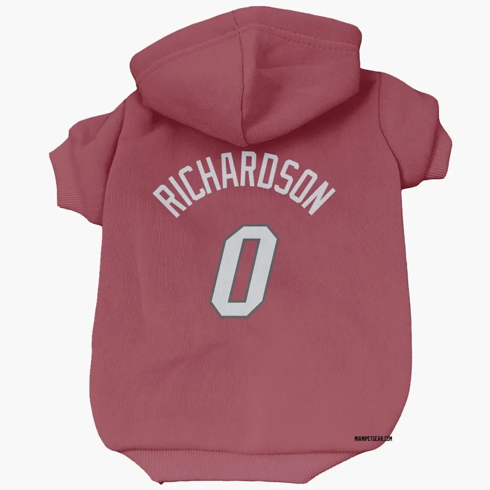 Miami Heat Josh Richardson Red Pet Hoodie for Dog & Cat