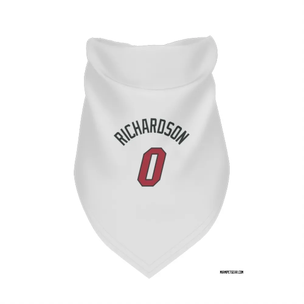 Miami Heat Josh Richardson White Pet Bandana for Dog & Cat