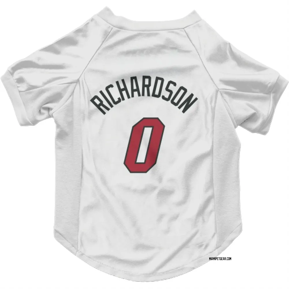 Miami Heat Josh Richardson White Pet Jersey for Dog & Cat