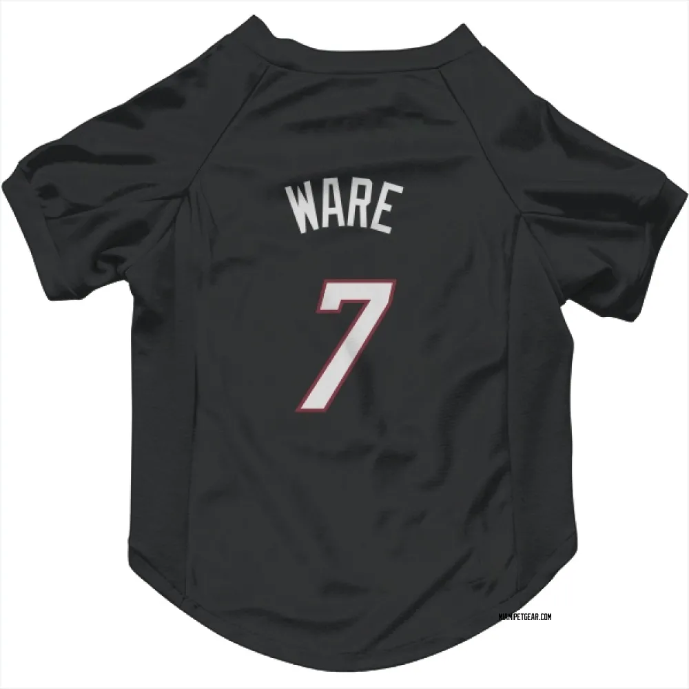 Miami Heat Kel'el Ware Black Pet Jersey for Dog & Cat