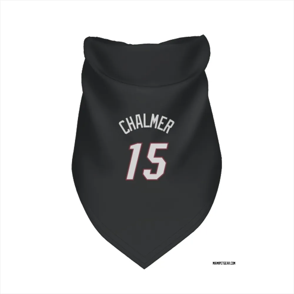 Miami Heat Mario Chalmer Black Pet Bandana for Dog & Cat