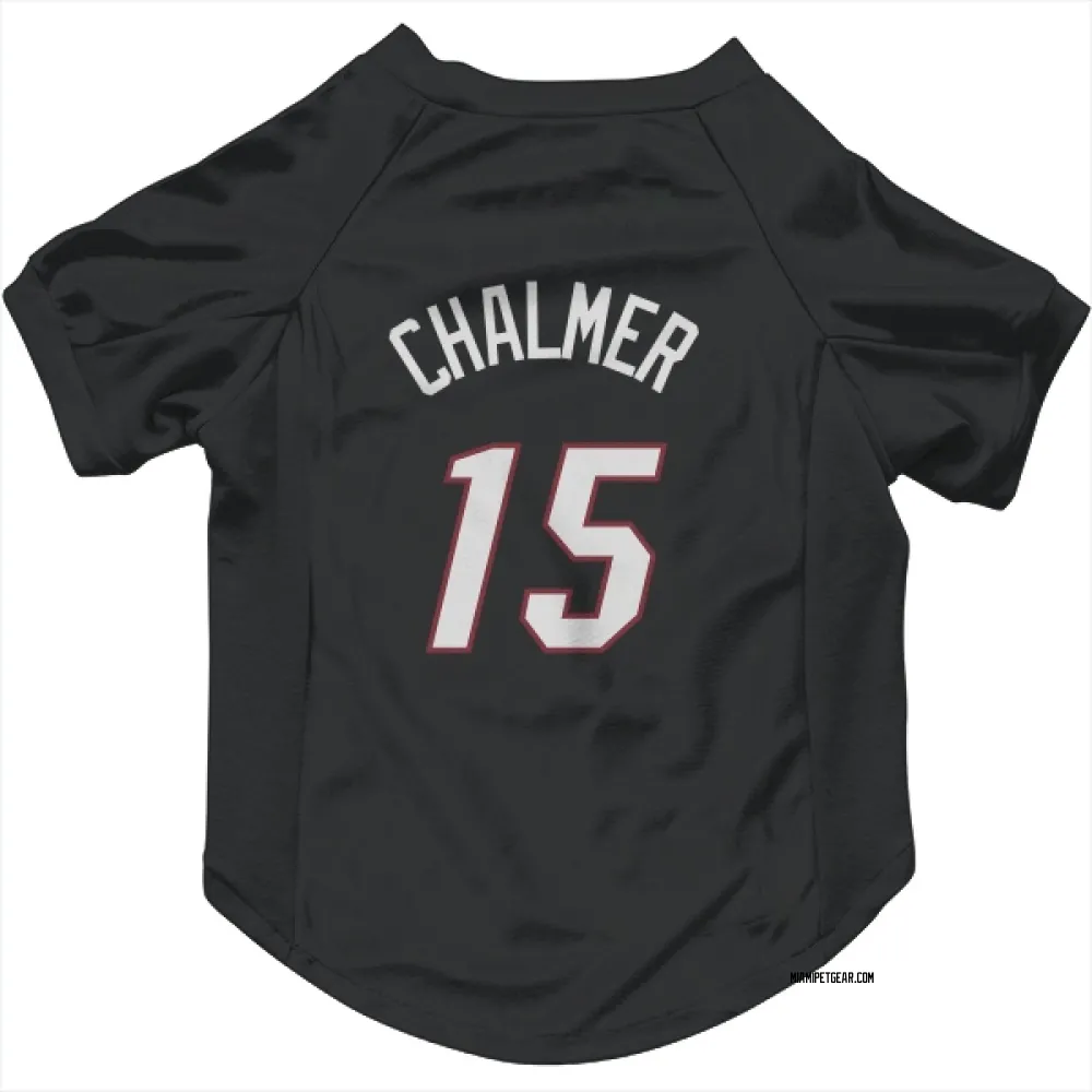 Miami Heat Mario Chalmer Black Pet Jersey for Dog & Cat