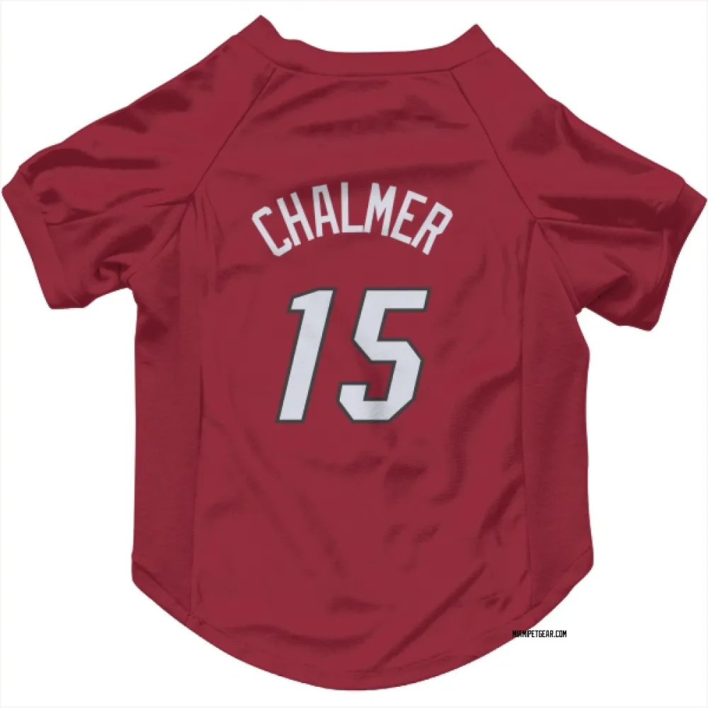 Miami Heat Mario Chalmer Red Pet Jersey for Dog & Cat