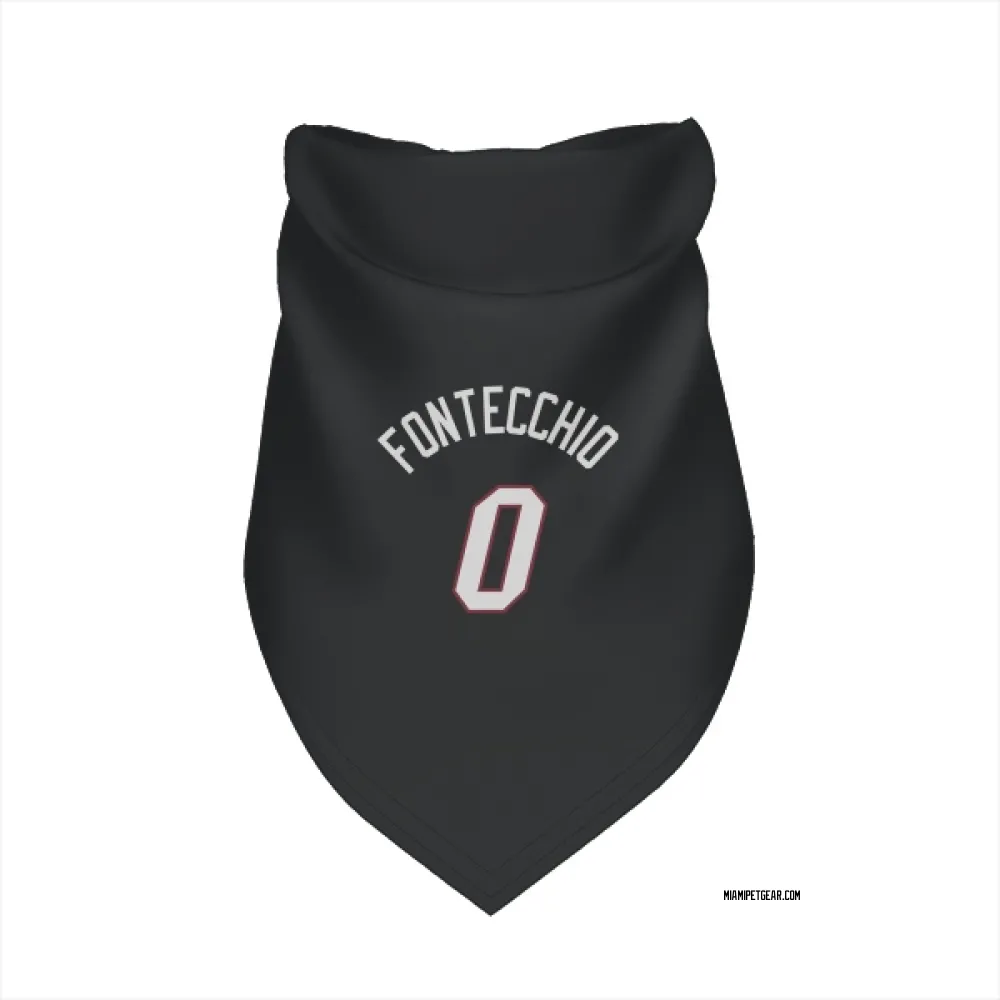 Miami Heat Simone Fontecchio Black Pet Bandana for Dog & Cat