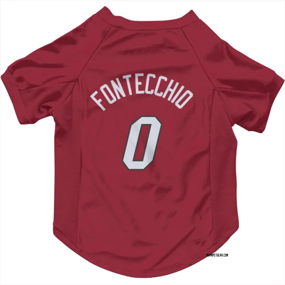 Miami Heat Simone Fontecchio Red Pet Jersey for Dog & Cat