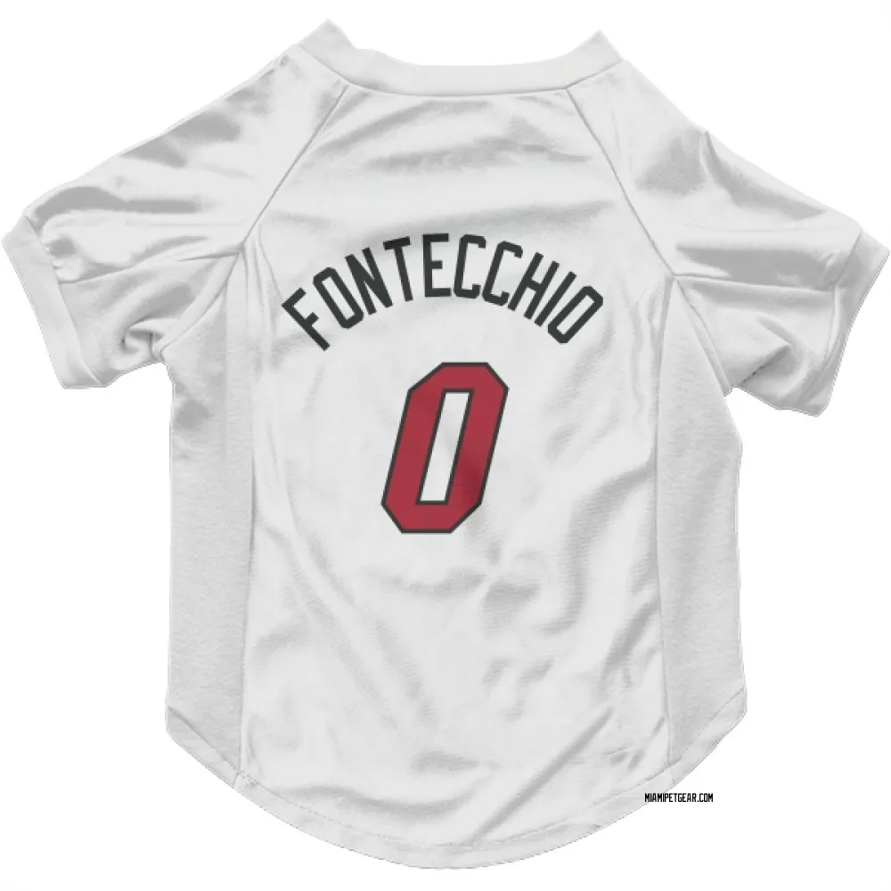 Miami Heat Simone Fontecchio White Pet Jersey for Dog & Cat
