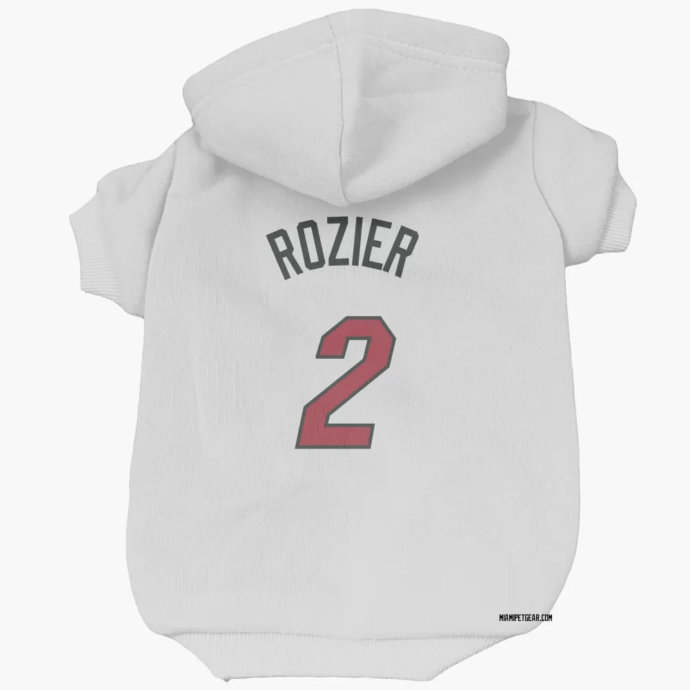 Miami Heat Terry Rozier White Pet Hoodie for Dog & Cat
