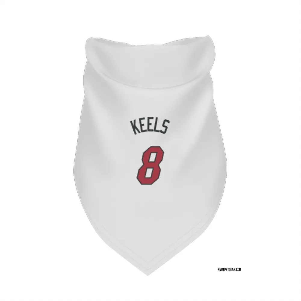 Miami Heat Trevor Keels White Pet Bandana for Dog & Cat