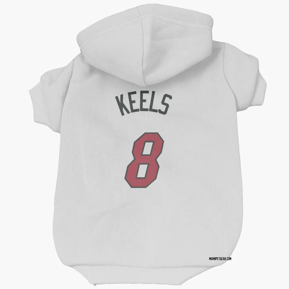 Miami Heat Trevor Keels White Pet Hoodie for Dog & Cat